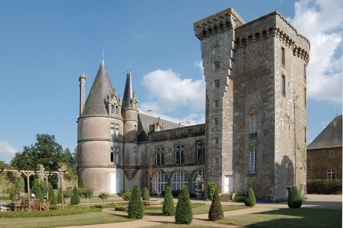 Castle in La Flocellière, Western France